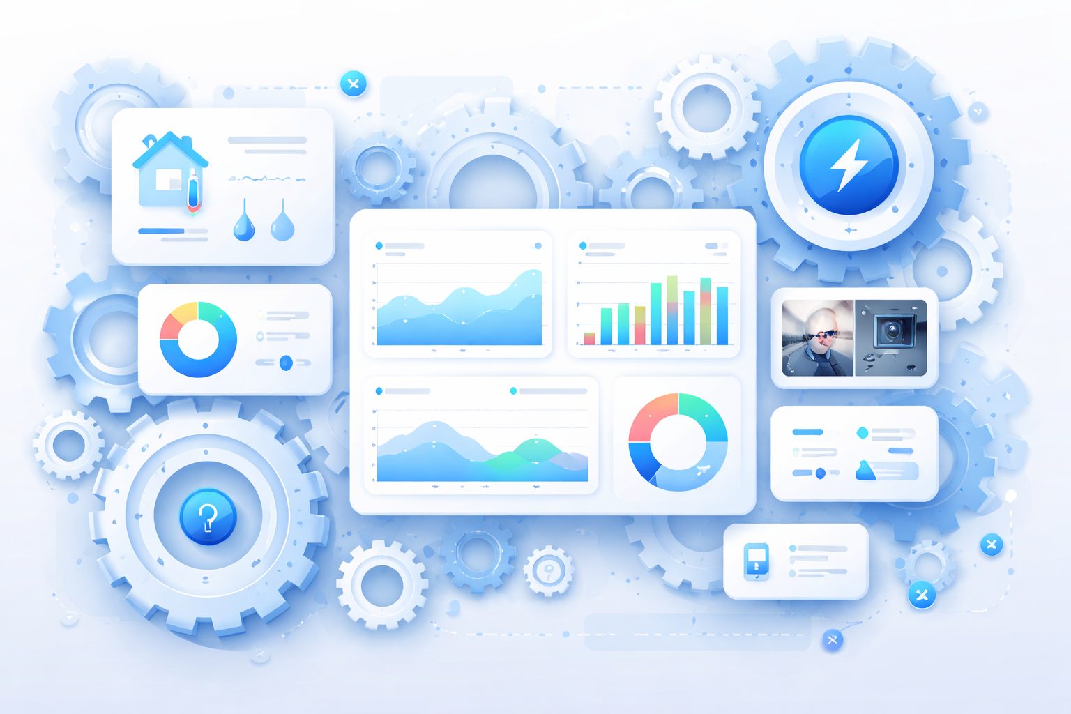 Home Assistant add-on performance optimization dashboard showing CPU and memory metrics