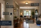 how to make an old house smart with technology including smart speaker, Wi-Fi mesh system, smart lighting, and security devices