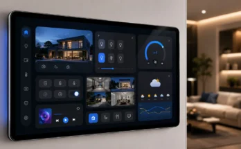 Modern Best Home Assistant Add-Ons dashboard with smart home controls, media widgets, weather, and automation cards